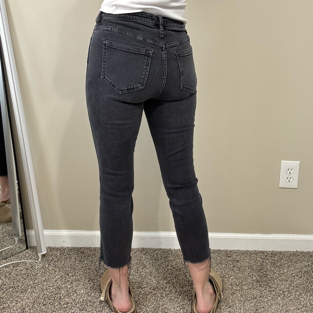Free People black slim jeans, 28